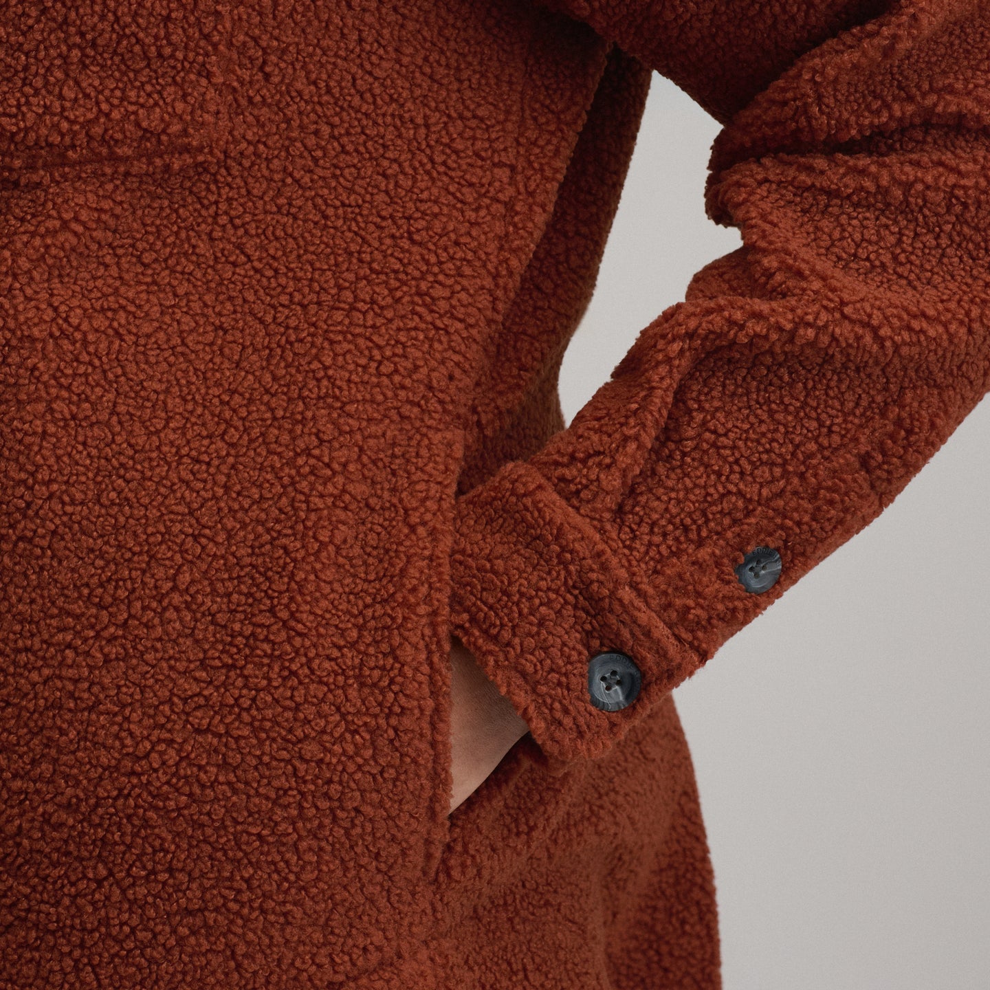 Women's Fleece Shirt Jacket-Sable-7
