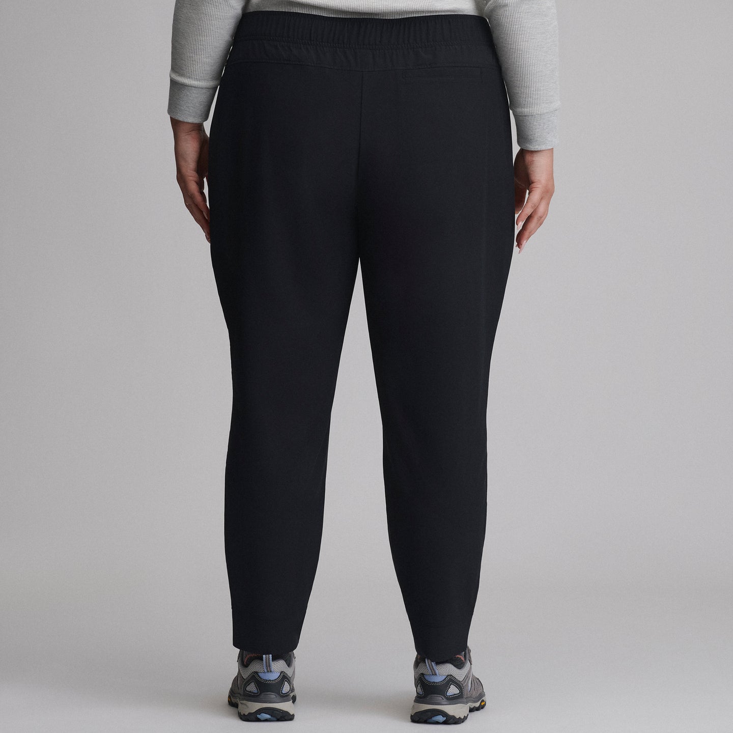 Women's Departure Stretch Mid-Rise Joggers-Black-2