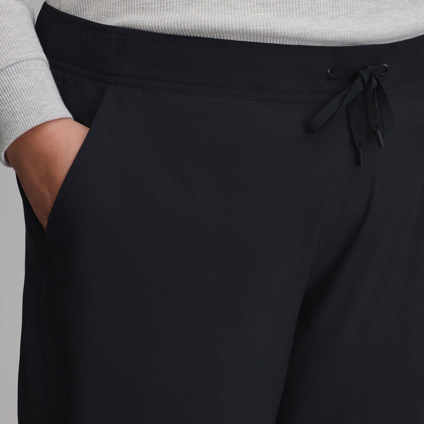 Women's Departure Stretch Mid-Rise Joggers-Black-3
