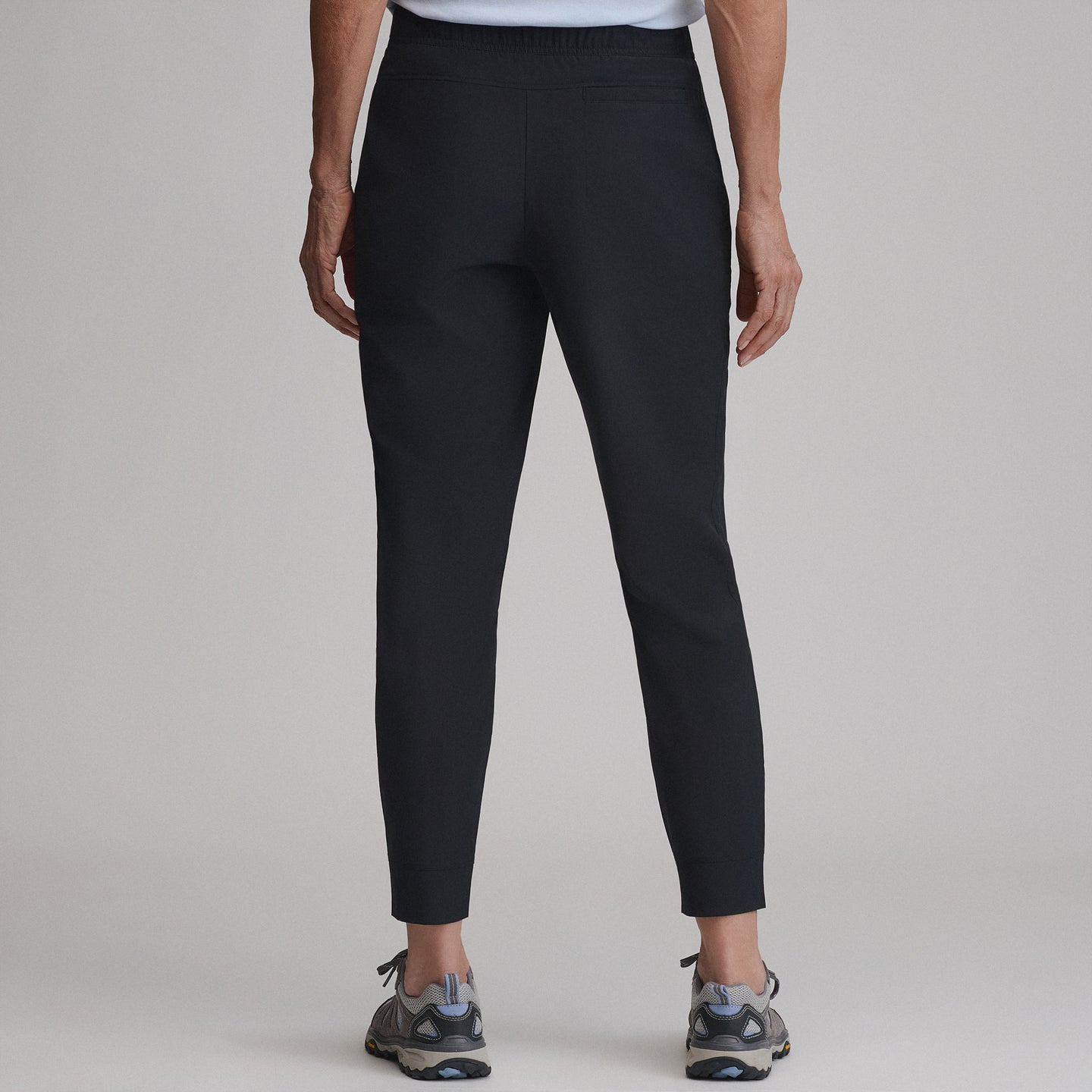 Women's Departure Stretch Mid-Rise Joggers-Black-2