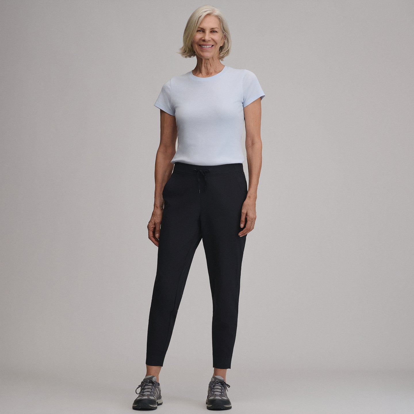 Women's Departure Stretch Mid-Rise Joggers-Black-4