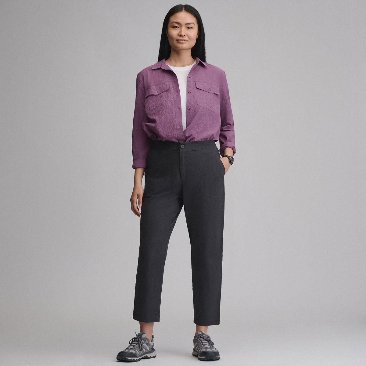 Women's Ripstop Ankle Pants-Carbon-8