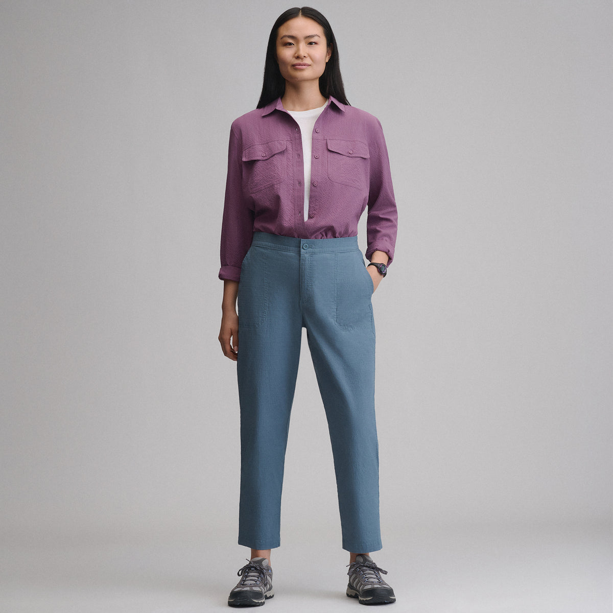 Women's Ripstop Ankle Pants-Dark Horizon-12