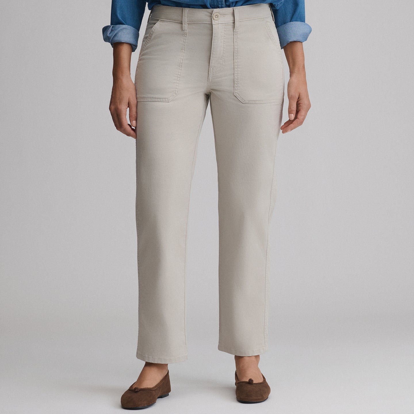 Women's Stretch Lightweight Relaxed Pants-Pumice-1