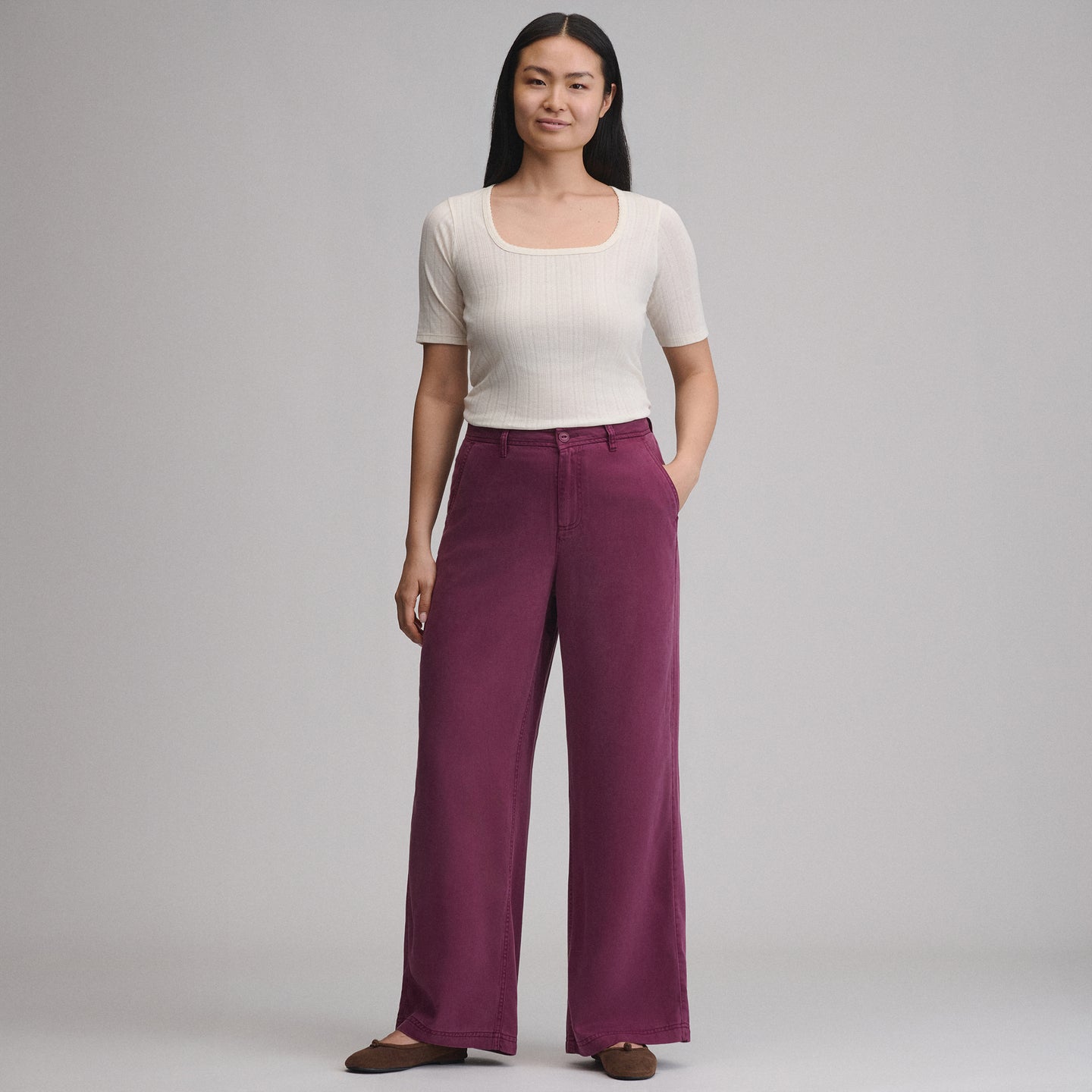 Women's Casual Camp Pants-Rosewood-8