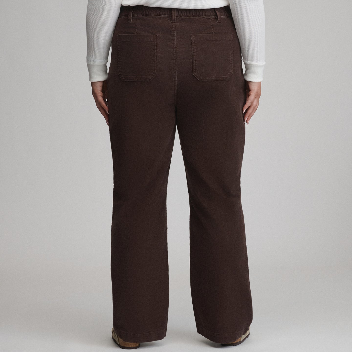Women's True Icon Stretch Cord Pants-Cordovan-3