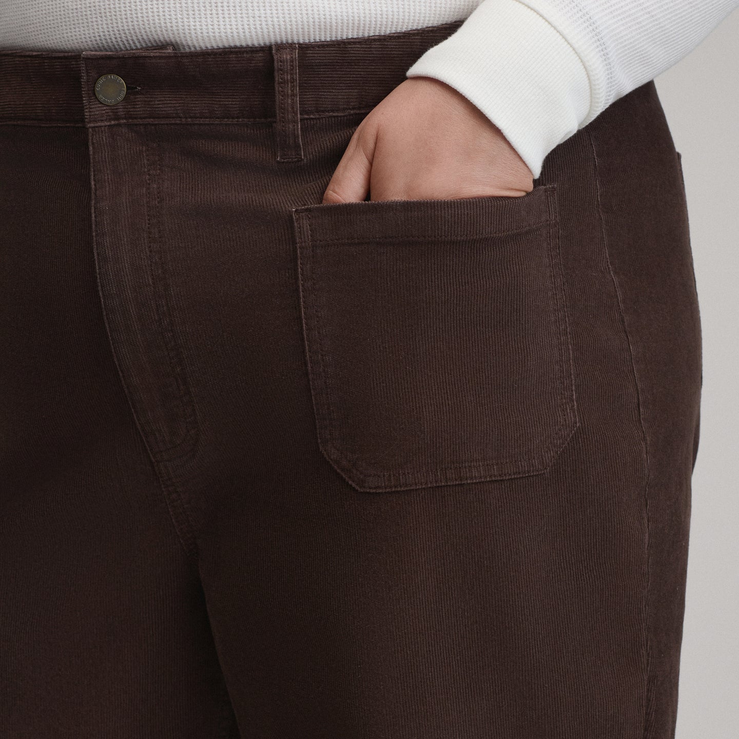 Women's True Icon Stretch Cord Pants-Cordovan-5