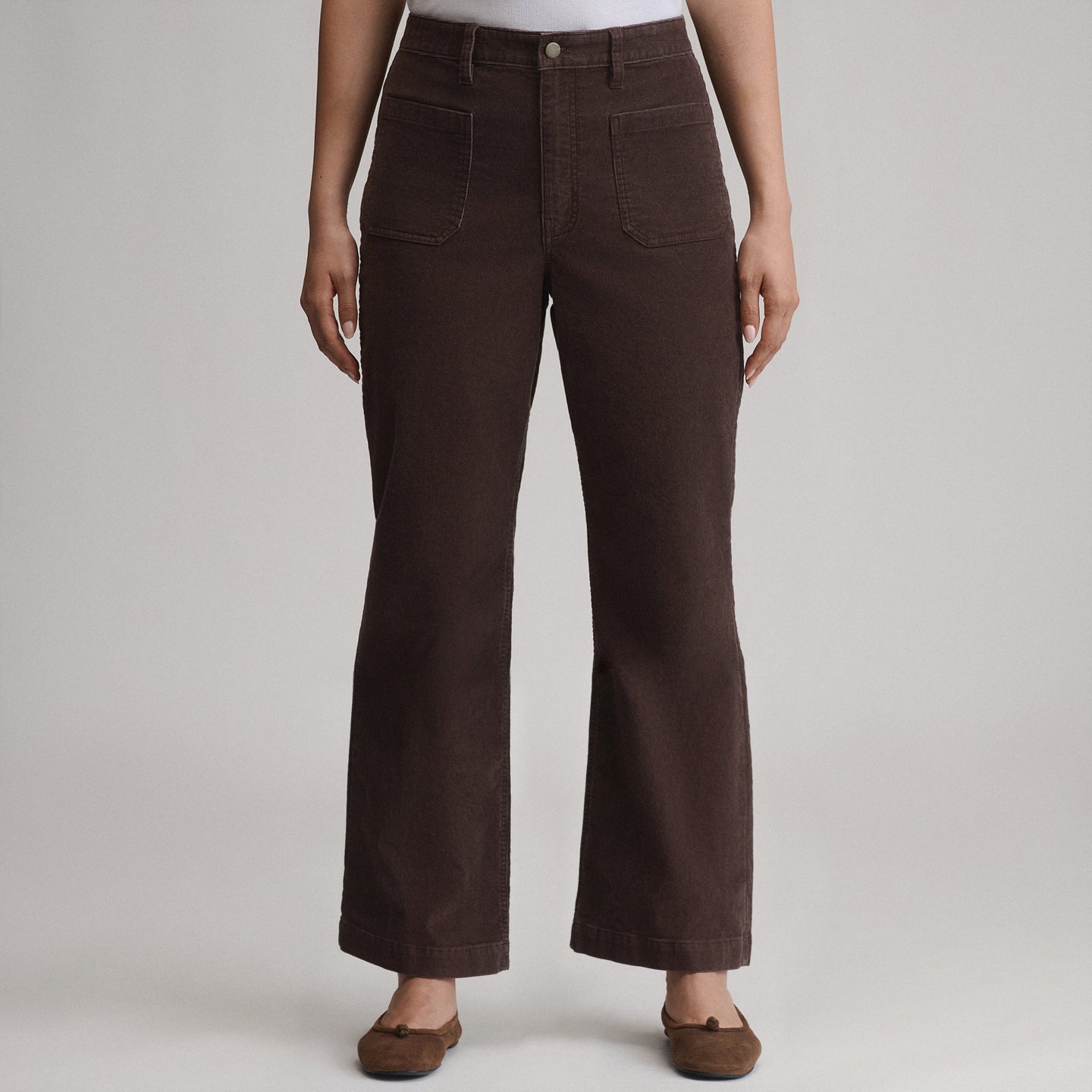 Women's True Icon Stretch Cord Pants-Cordovan-2