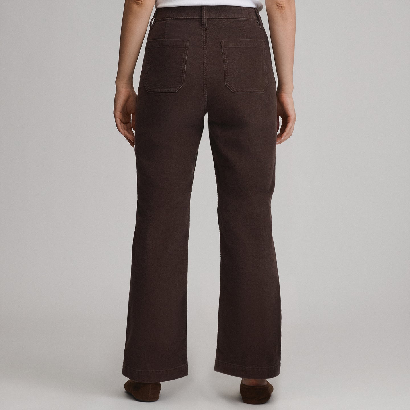 Women's True Icon Stretch Cord Pants-Cordovan-4