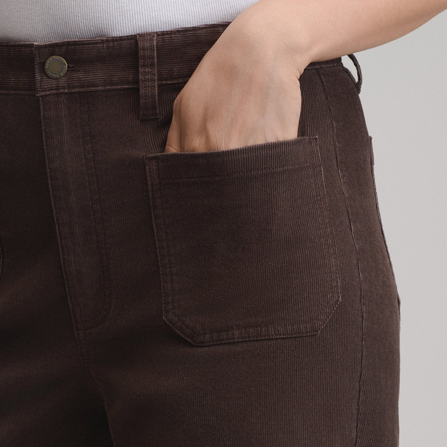 Women's True Icon Stretch Cord Pants-Cordovan-6