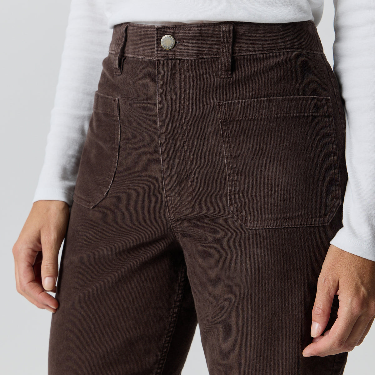 Women's True Icon Stretch Corduroy Pants-Cordovan-5