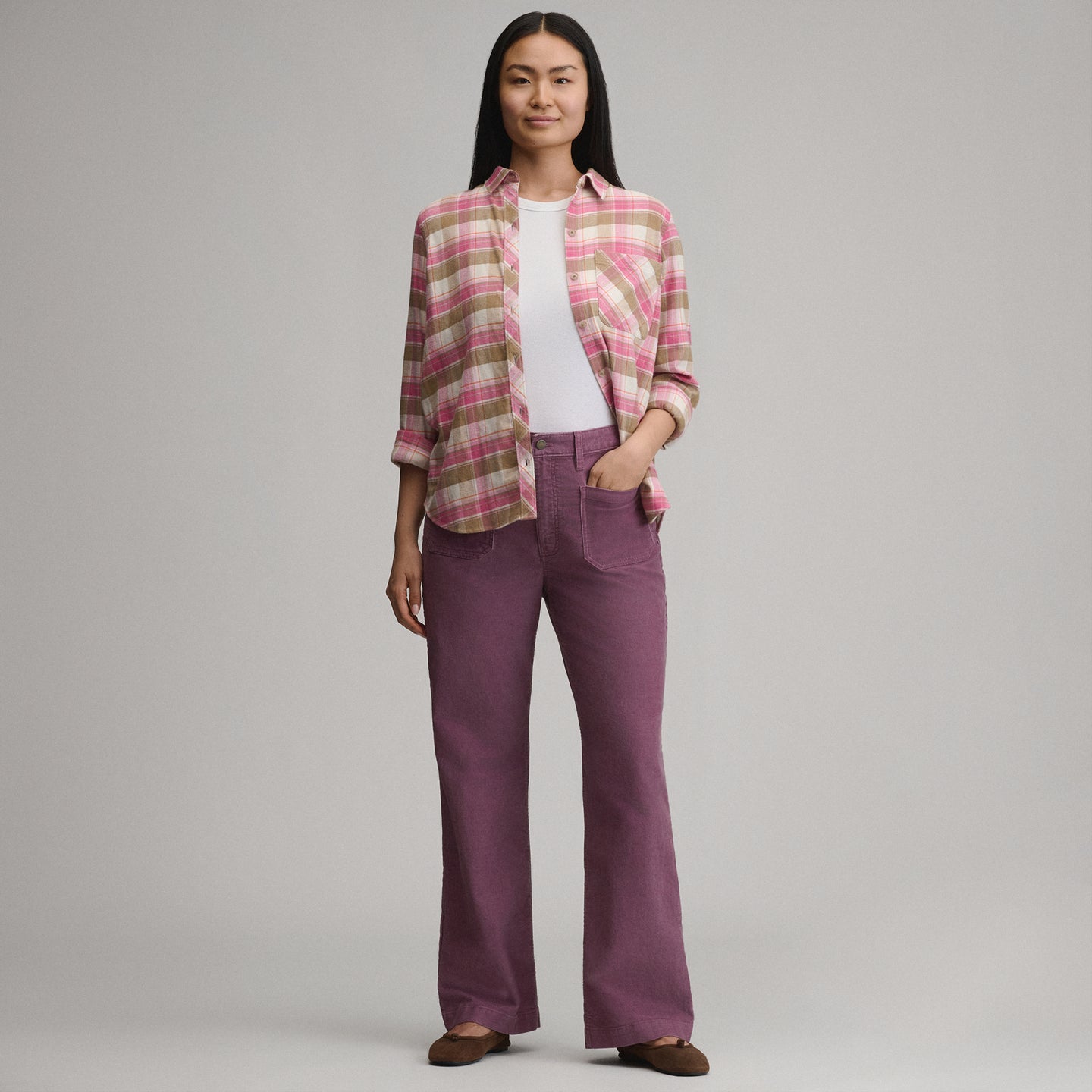 Women's True Icon Stretch Cord Pants-Deep Wisteria-12