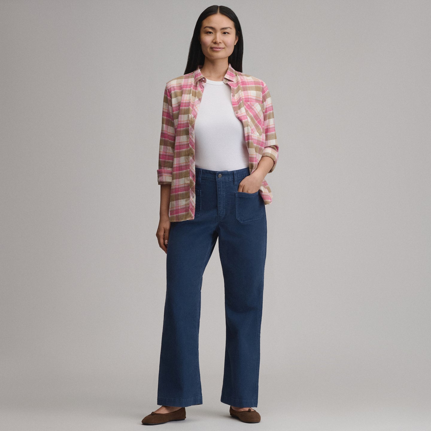 Women's True Icon Stretch Cord Pants-Dusk-16