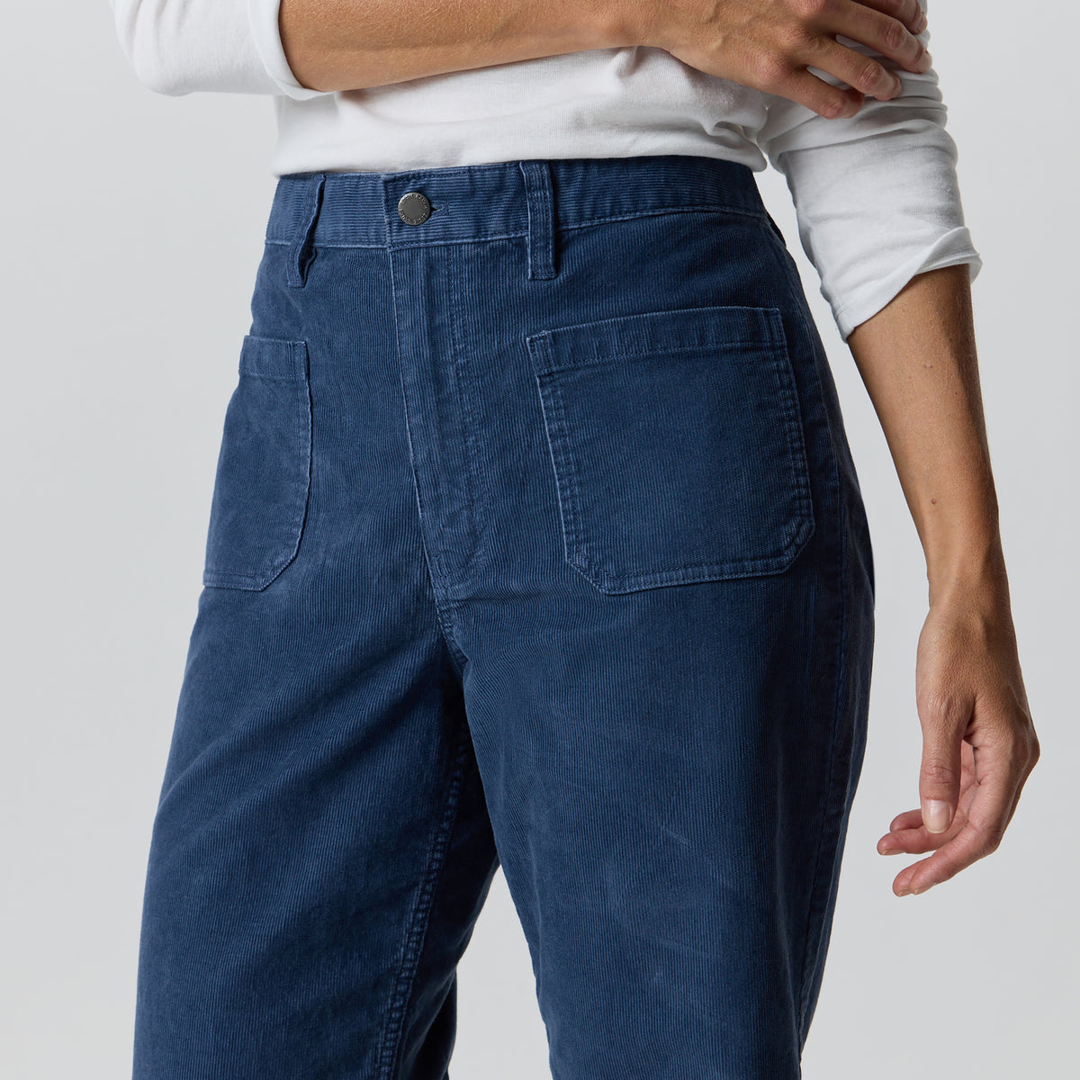 Women's True Icon Stretch Corduroy Pants-Dusk-13