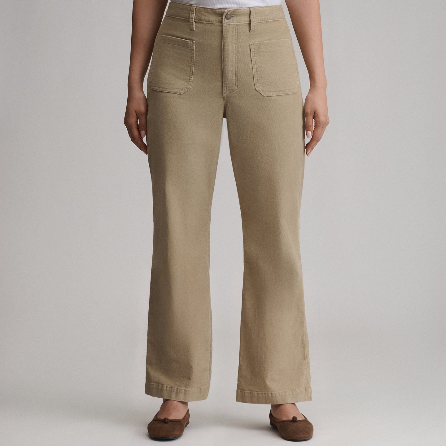 Women's True Icon Stretch Cord Pants-Light Khaki-17