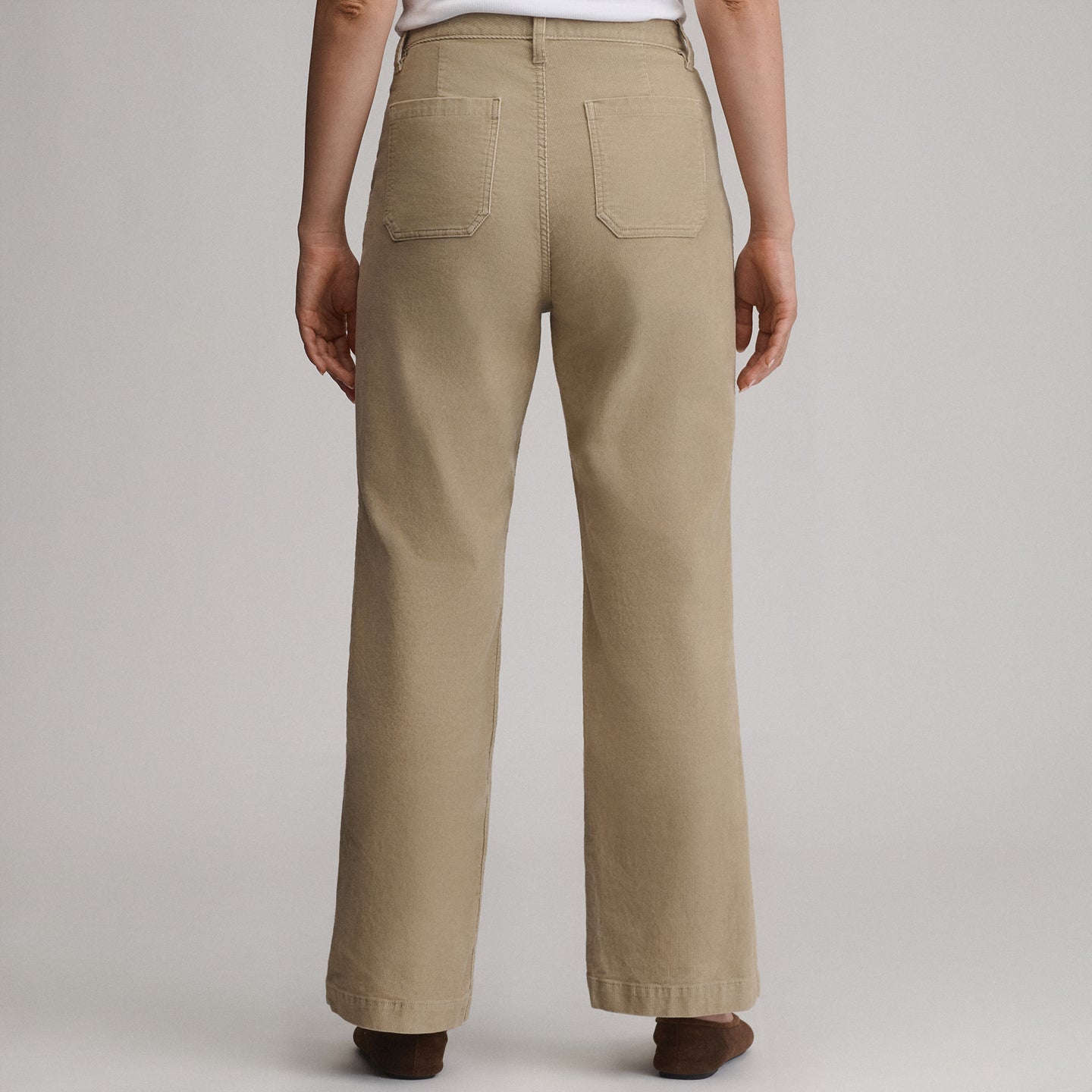 Women's True Icon Stretch Cord Pants-Light Khaki-18