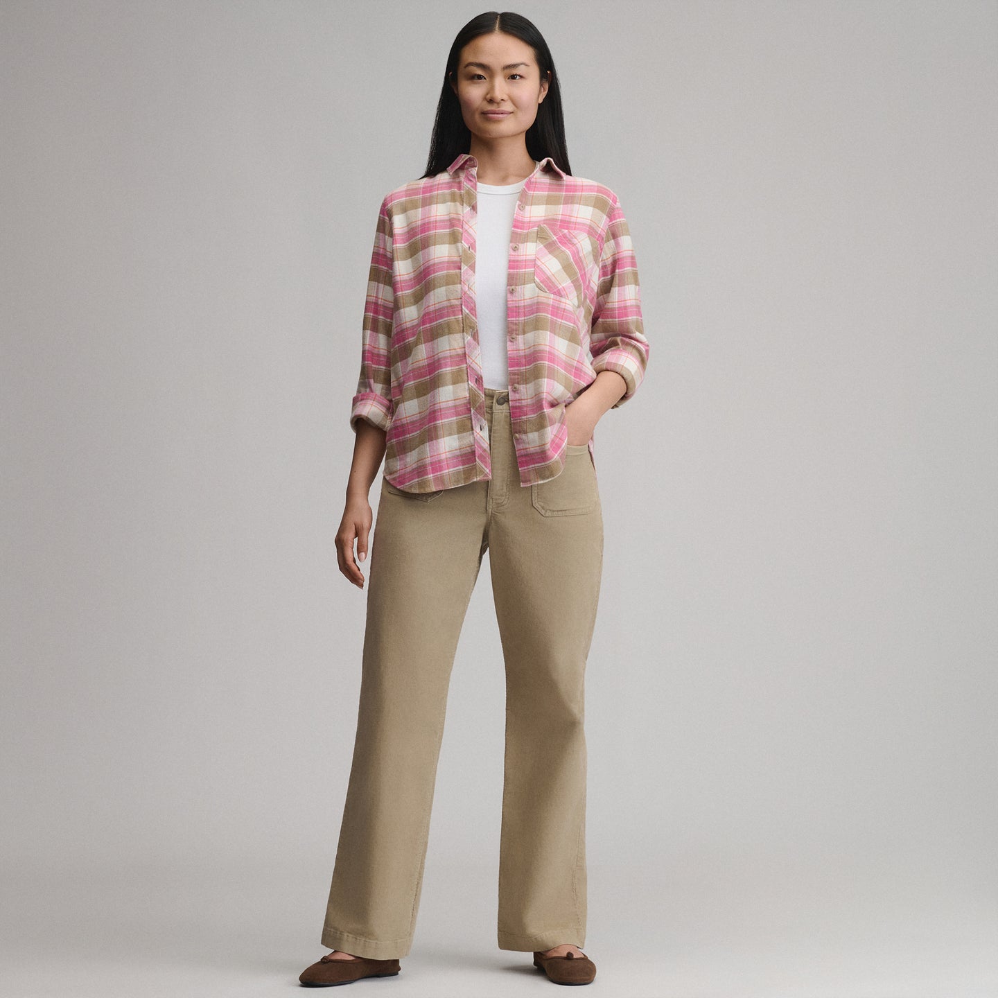 Women's True Icon Stretch Cord Pants-Light Khaki-20
