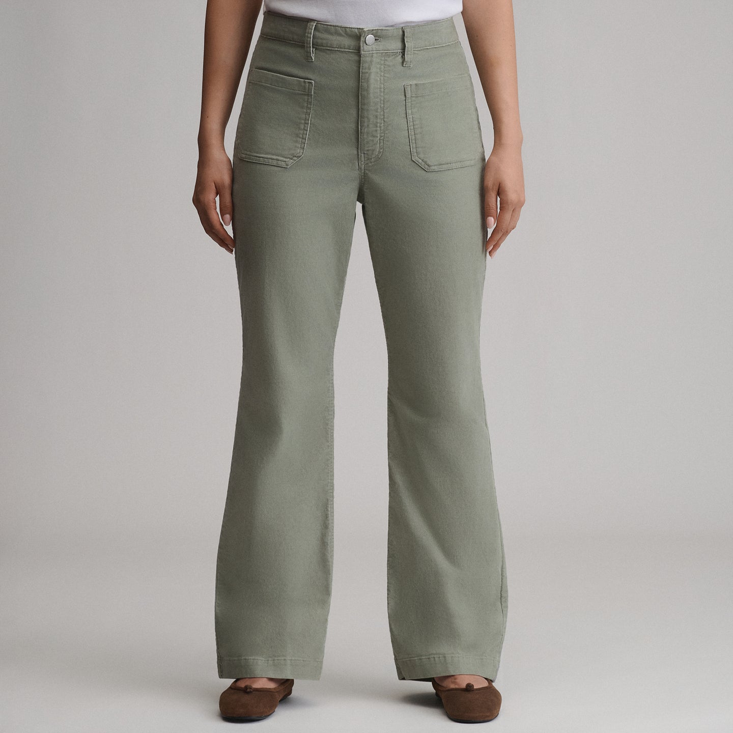 Women's True Icon Stretch Cord Pants-Sage-21