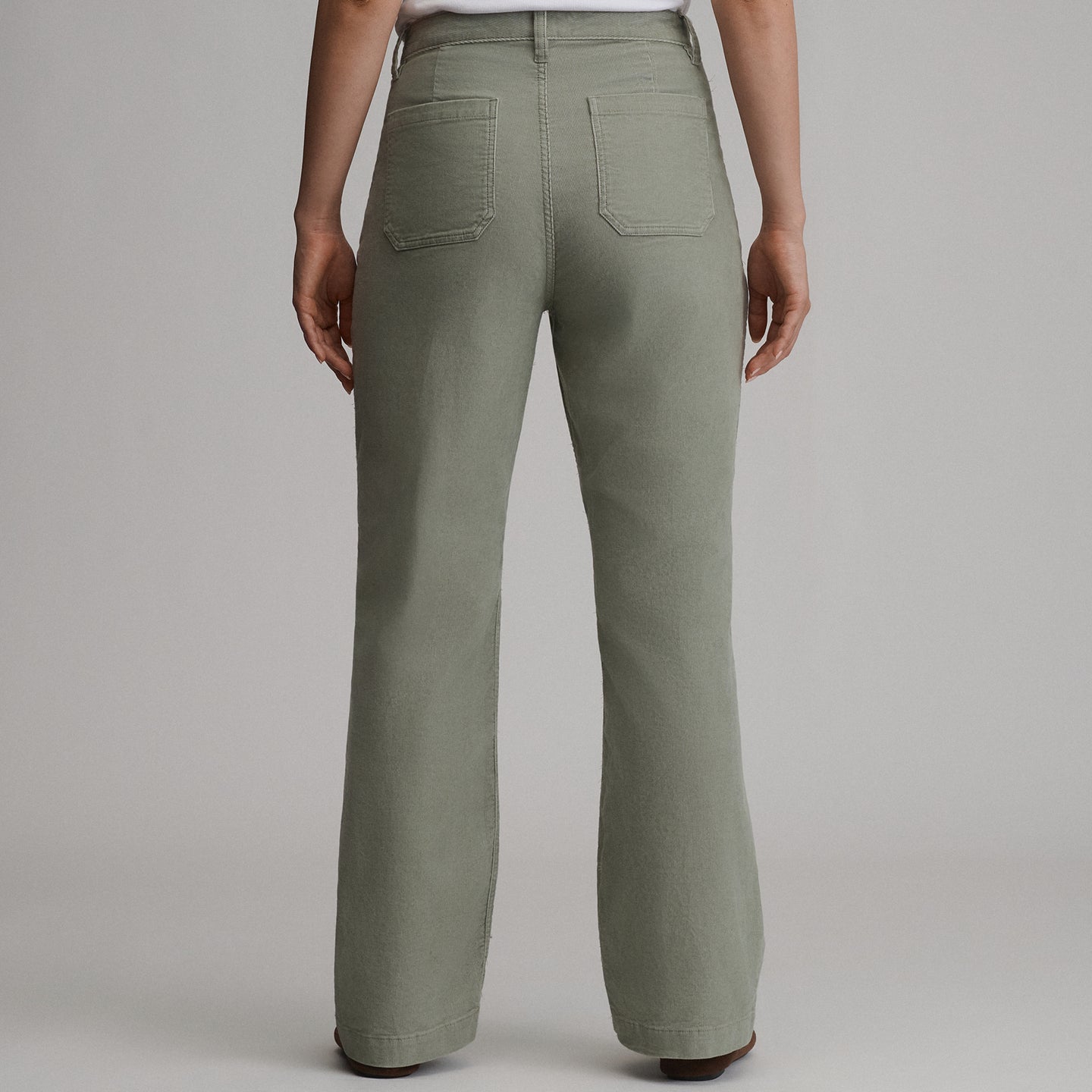 Women's True Icon Stretch Cord Pants-Sage-22