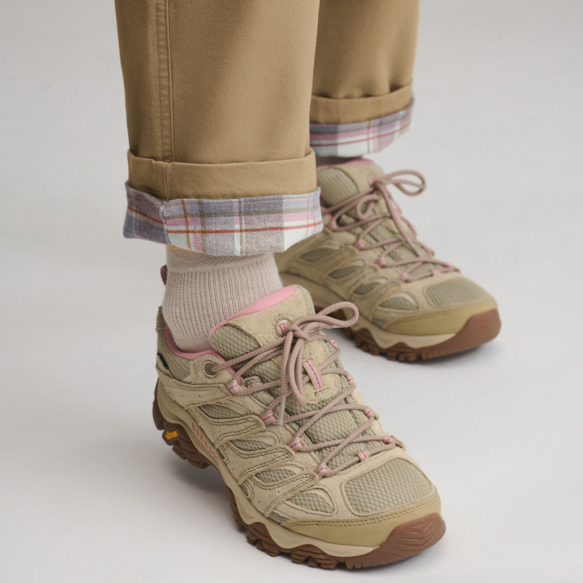 Women's Flannel Lined Cotton Pants-Camel-4