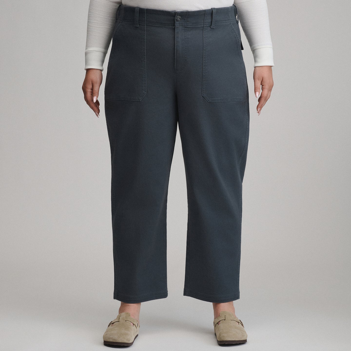 Women's Utility Twill Pants-Storm-1