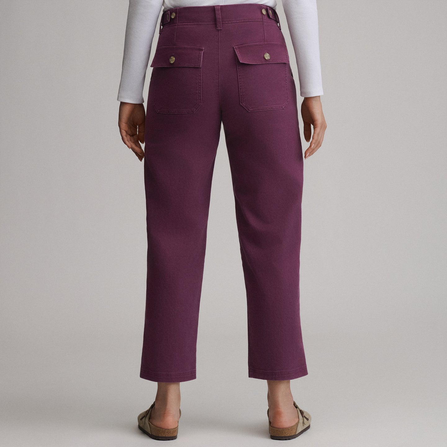 Women's Utility Twill Pants-Rosewood-16