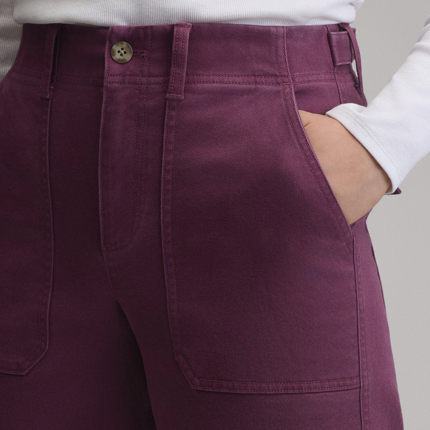 Women's Utility Twill Pants-Rosewood-17