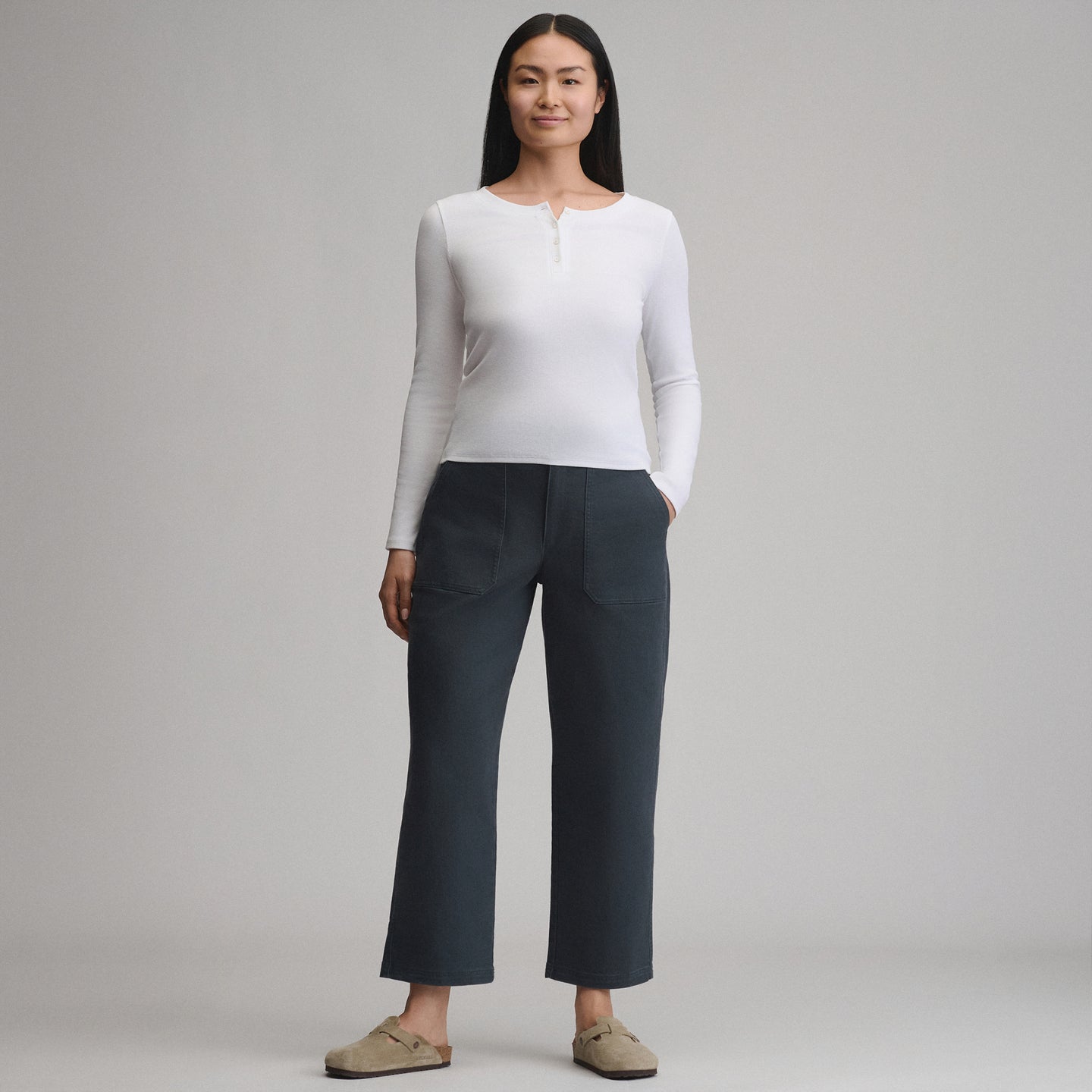 Women's Utility Twill Pants-Storm-10