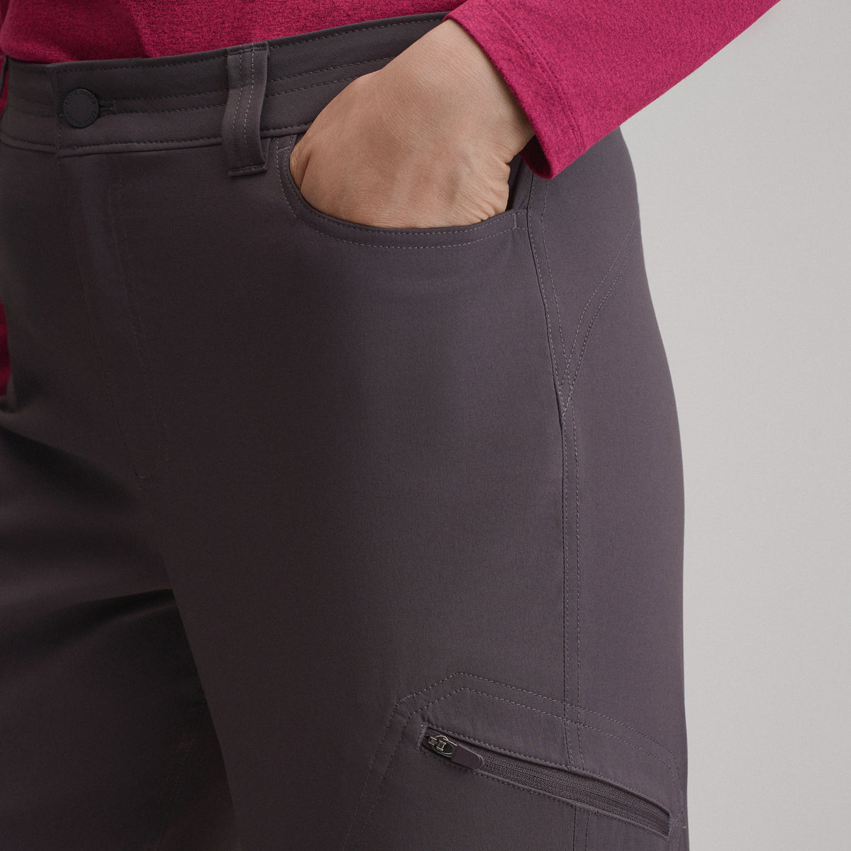 Women's Guide Pro High Rise Pants-Aubergine-3
