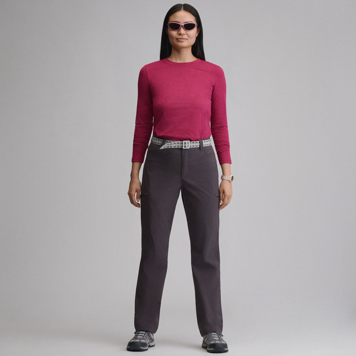 Women's Guide Pro High Rise Pants-Aubergine-5