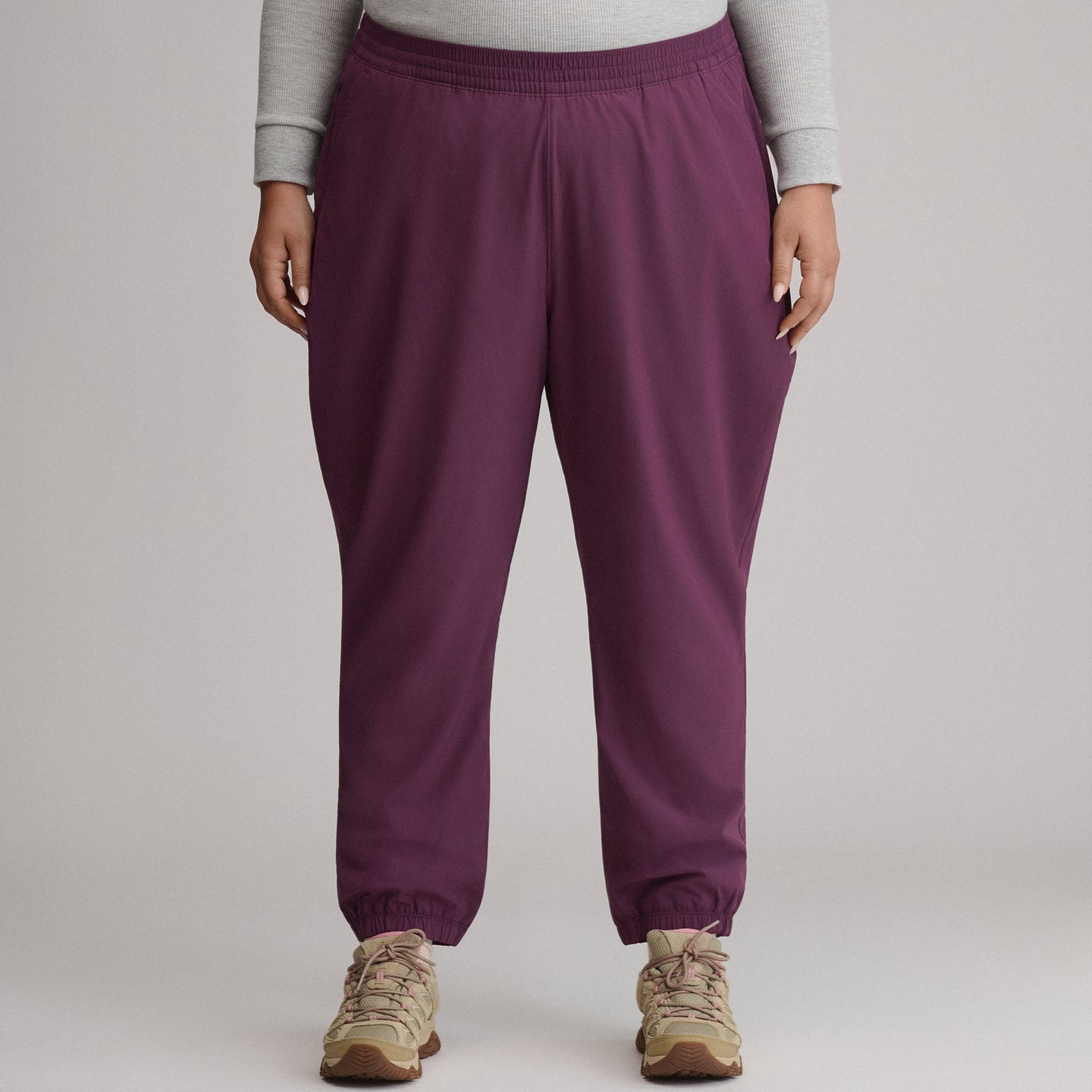 Women's Scout Lined Jogger-Rosewood-1