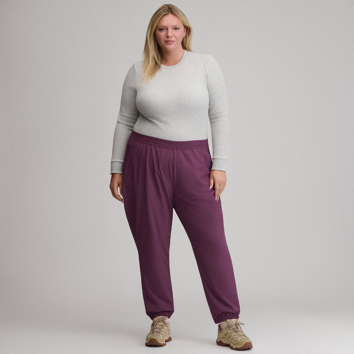 Women's Scout Lined Jogger-Rosewood-6
