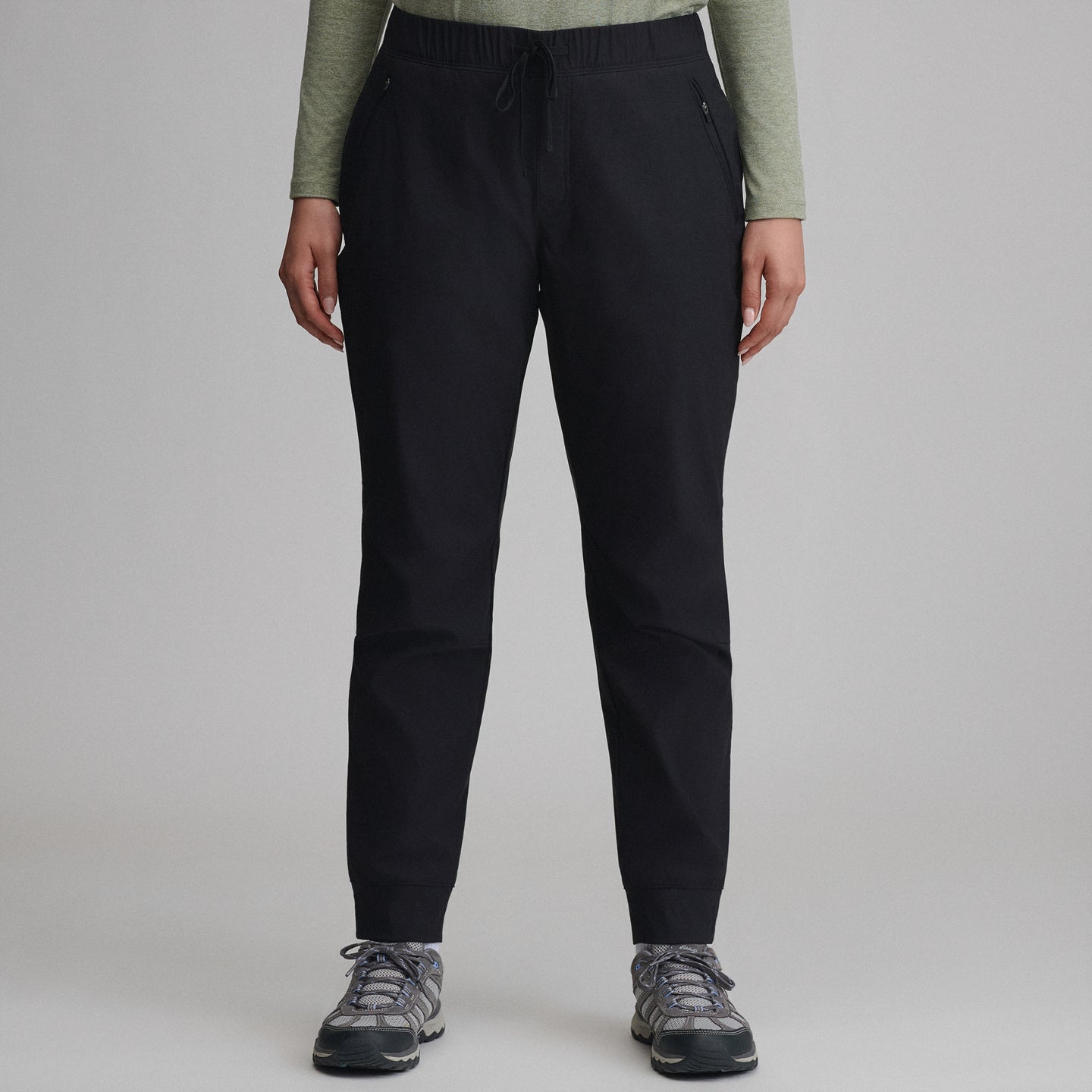 Women's Rainier Jogger Fleece Lined-Black-6