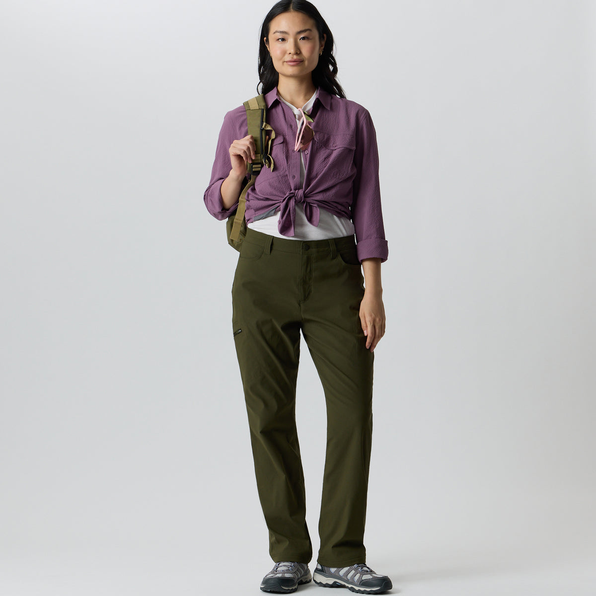 Women's High-Rise Guide Pro Lined Pants-Deep Olive-7
