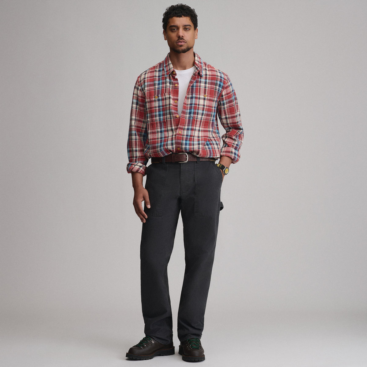 Men's Canvas Carpenter Pants-Carbon-4