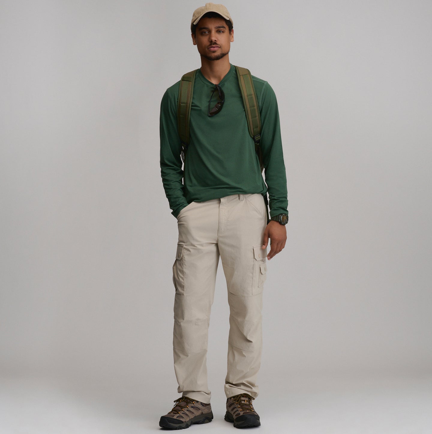 Cascade Performance Cargo Pant-Pumice-5