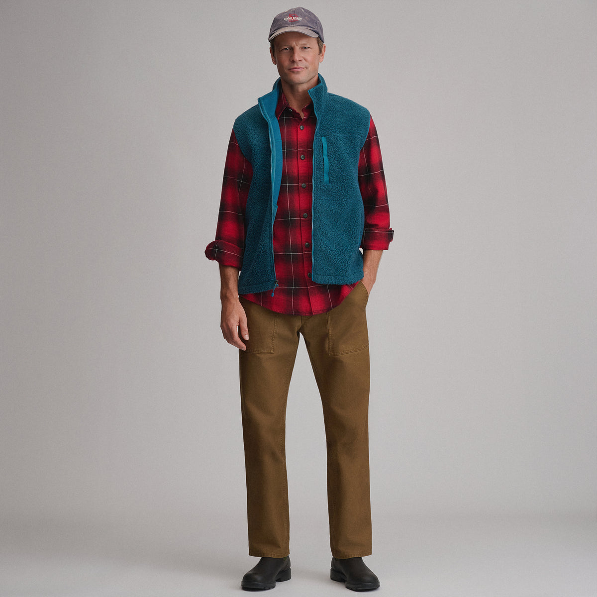 Men's Chilali Vest - Mixed Media-Meridian Blue-8