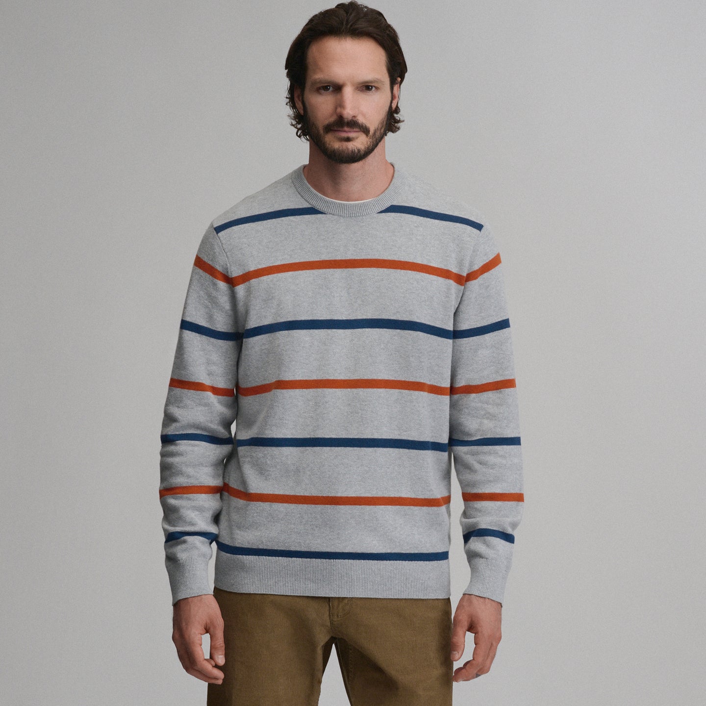 Classic Crew Stripe-Htrgry-5