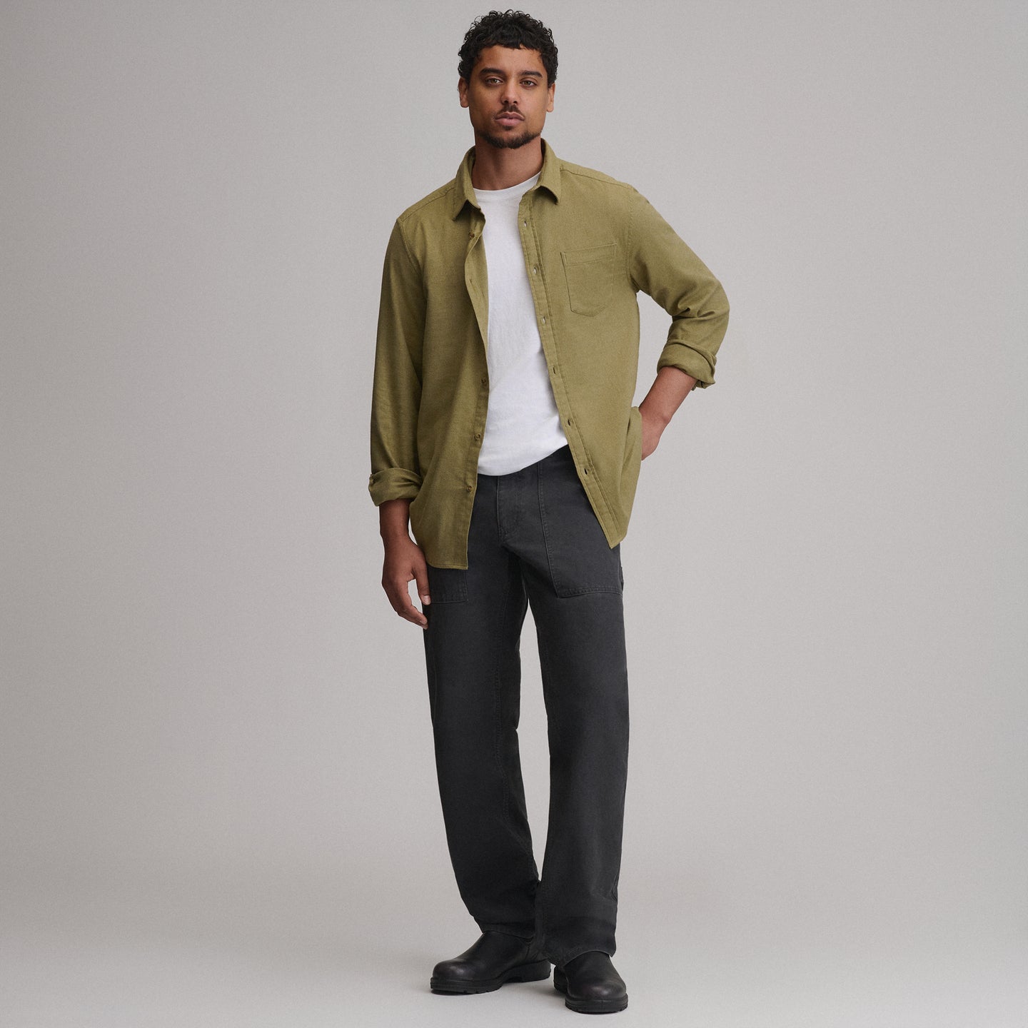 Men's Field 2.0 Flannel Flex Shirt-Asparagus-4