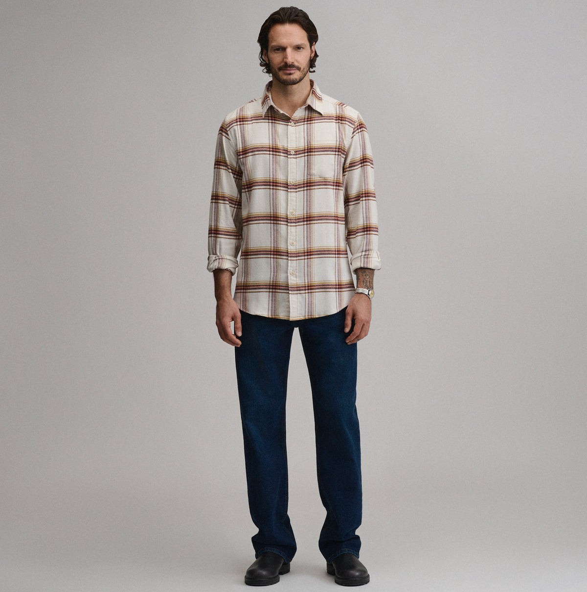 Field Flannel Flex Shirt 2.0-Buff-4