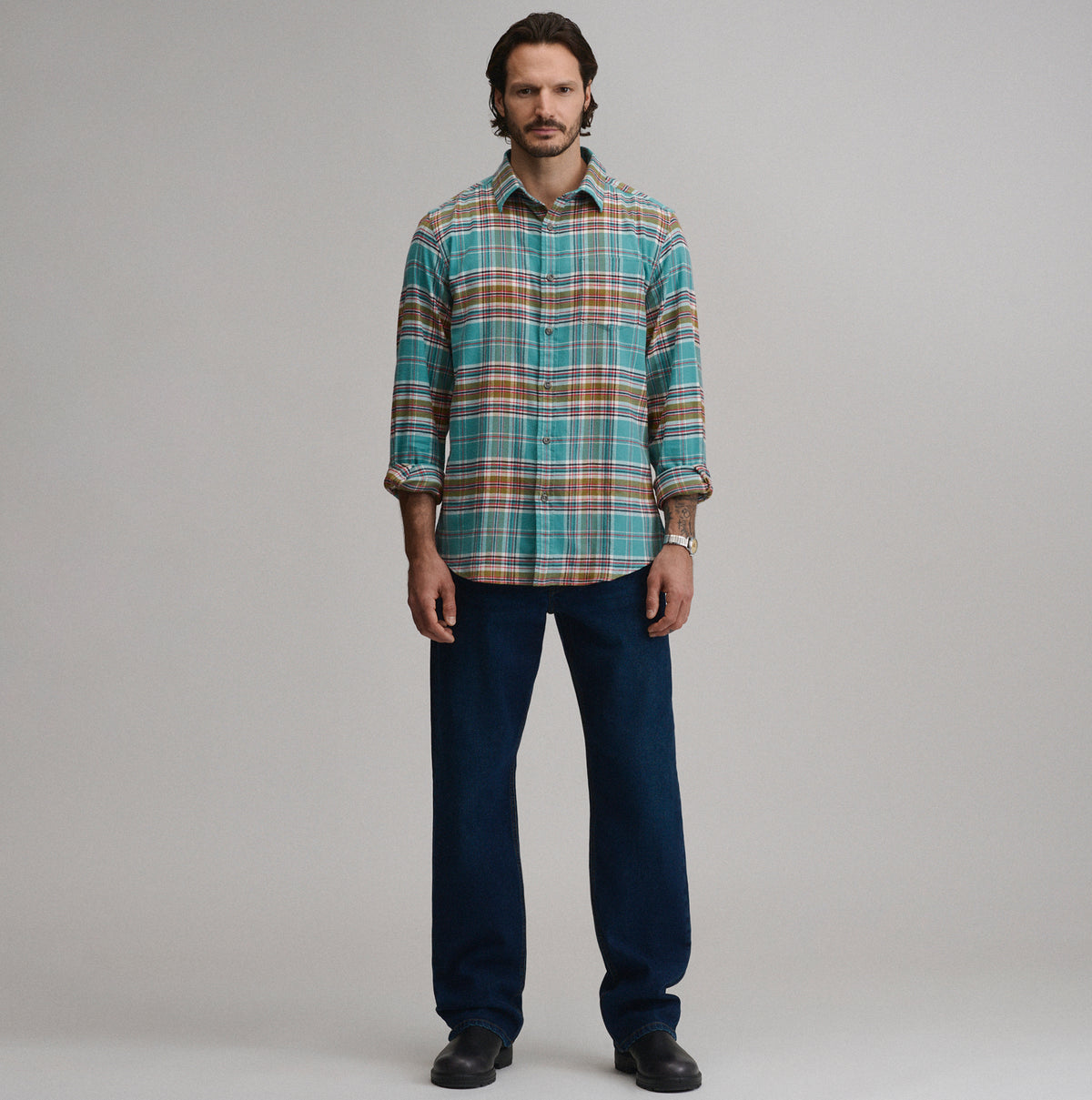 Field Flannel Flex Shirt 2.0-Sea Spray-36