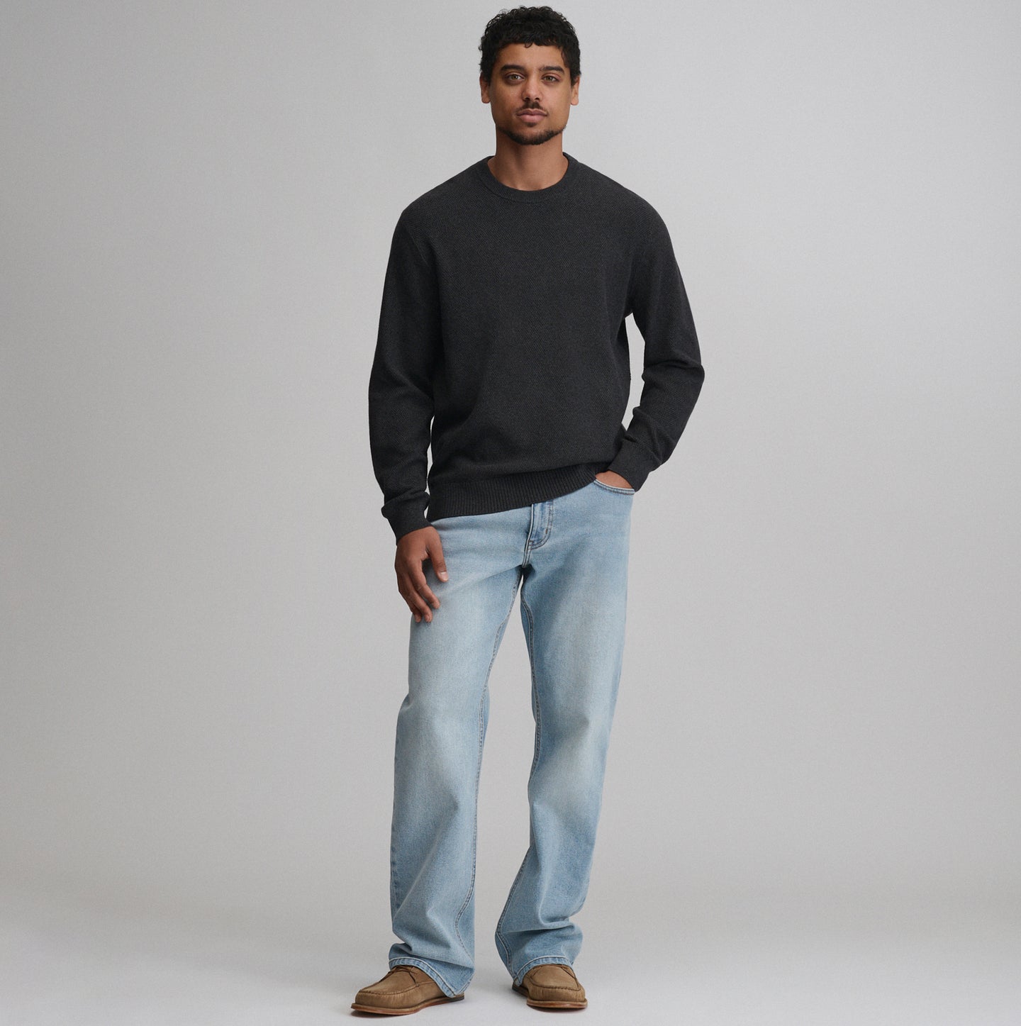 Classic Crew Solid-Charcoal Heather-4