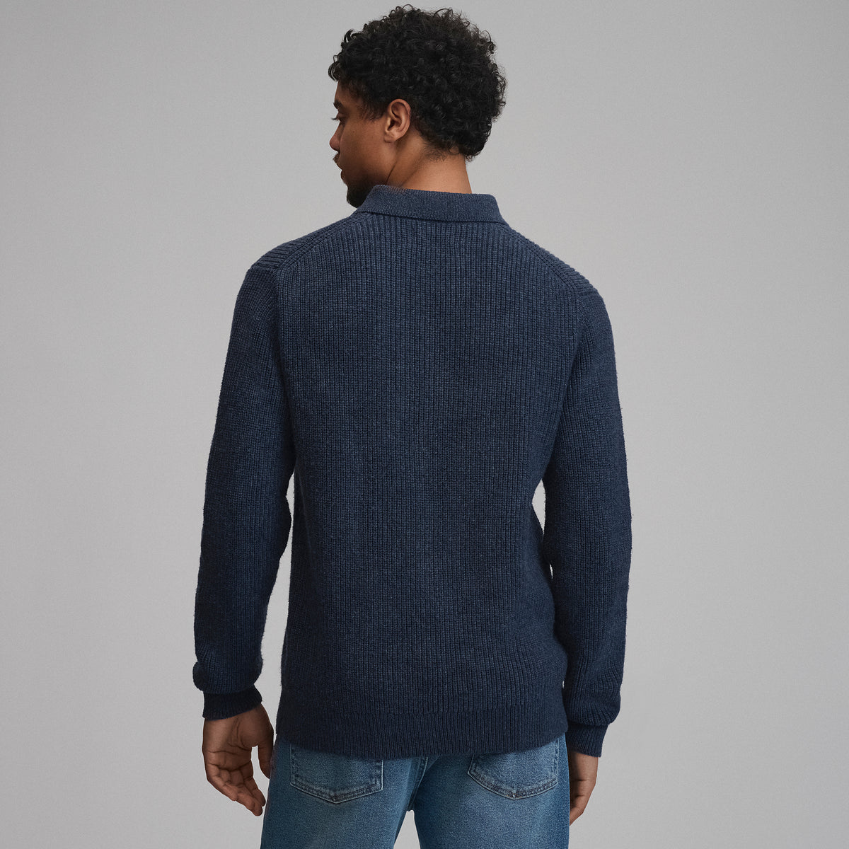 Classic Holiday Heavy Wt Polo-Navy/Heather-6
