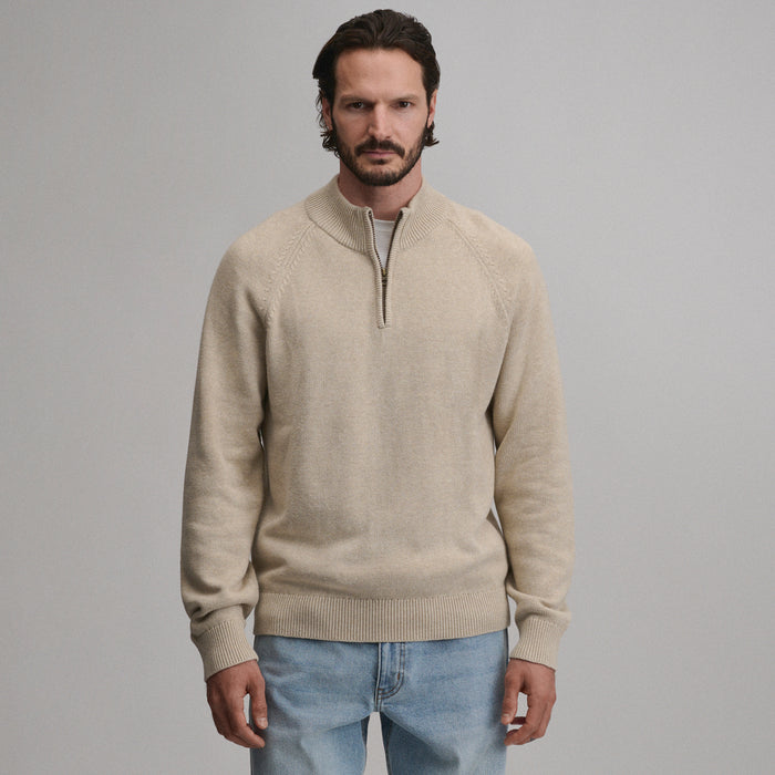 Men's Classic Quarter-Zip Sweater