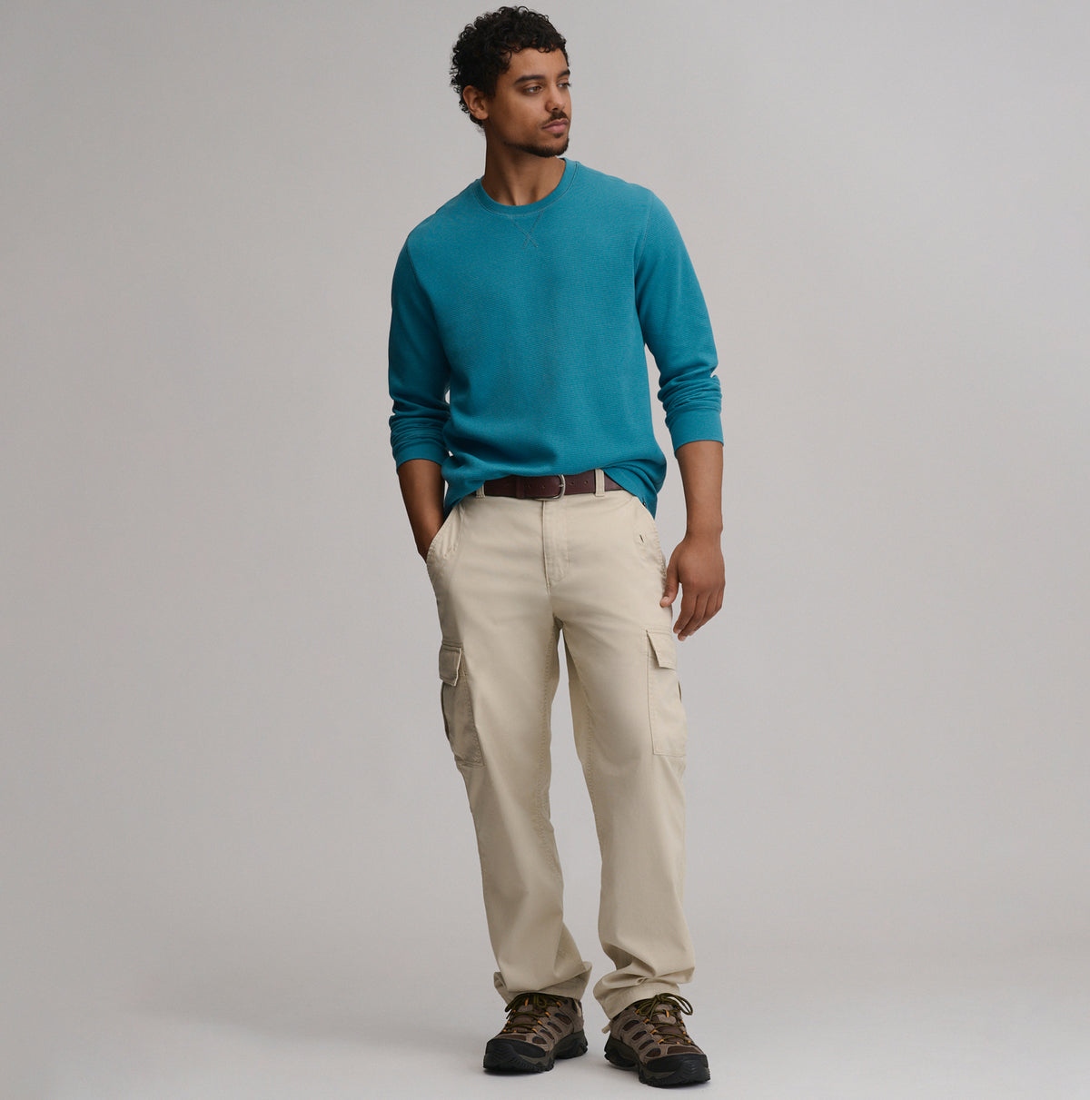 Deer Harbor Heritage Thermal Crew-Azure-5