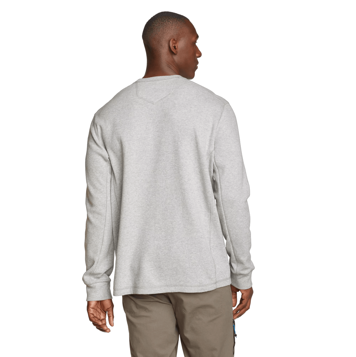 Eddie's Favorite Ultrasoft Thermal Crew-Light Hthr Gray-F1