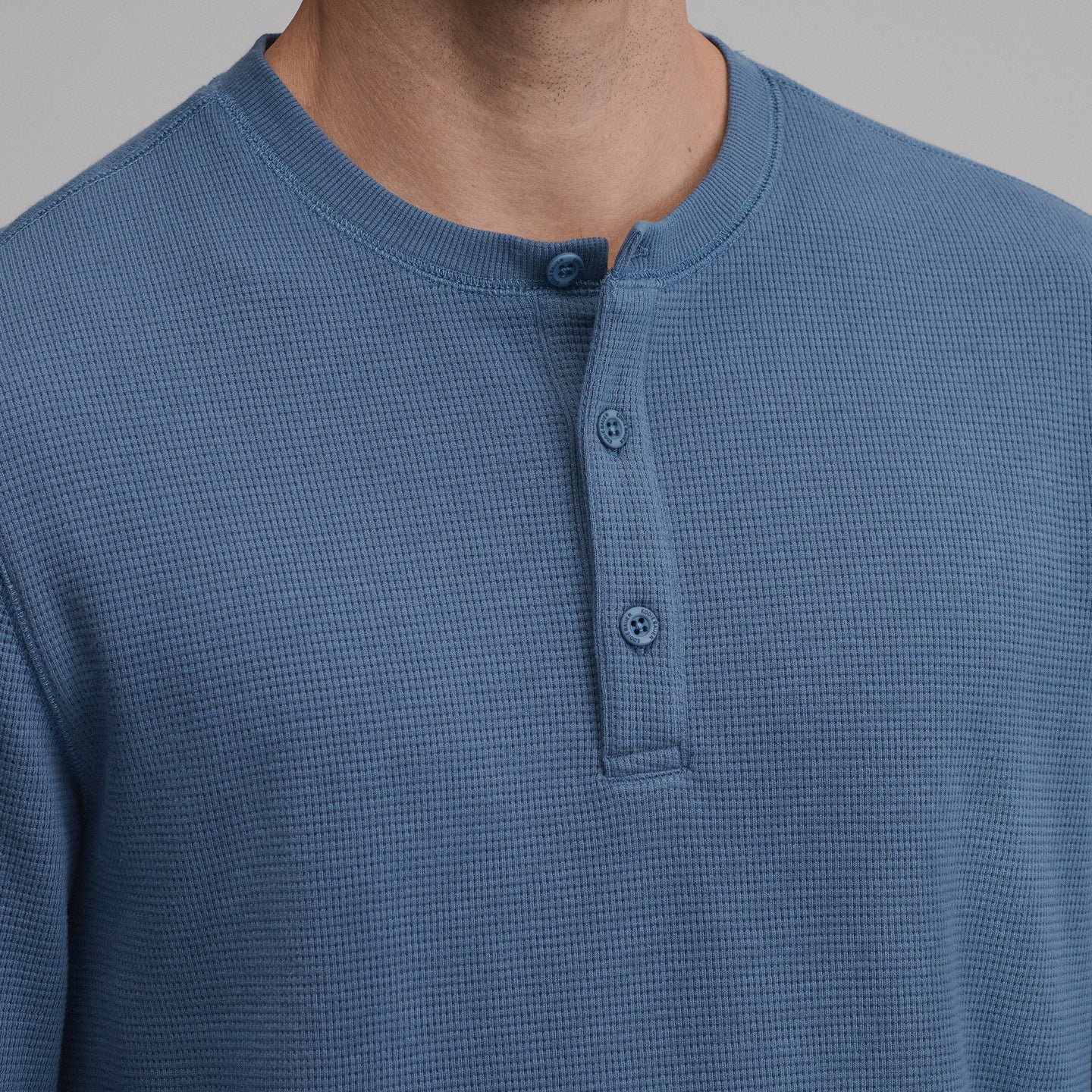 Men's Eddie's Favorite Ultrasoft Thermal Henley-Dark Horizon-30