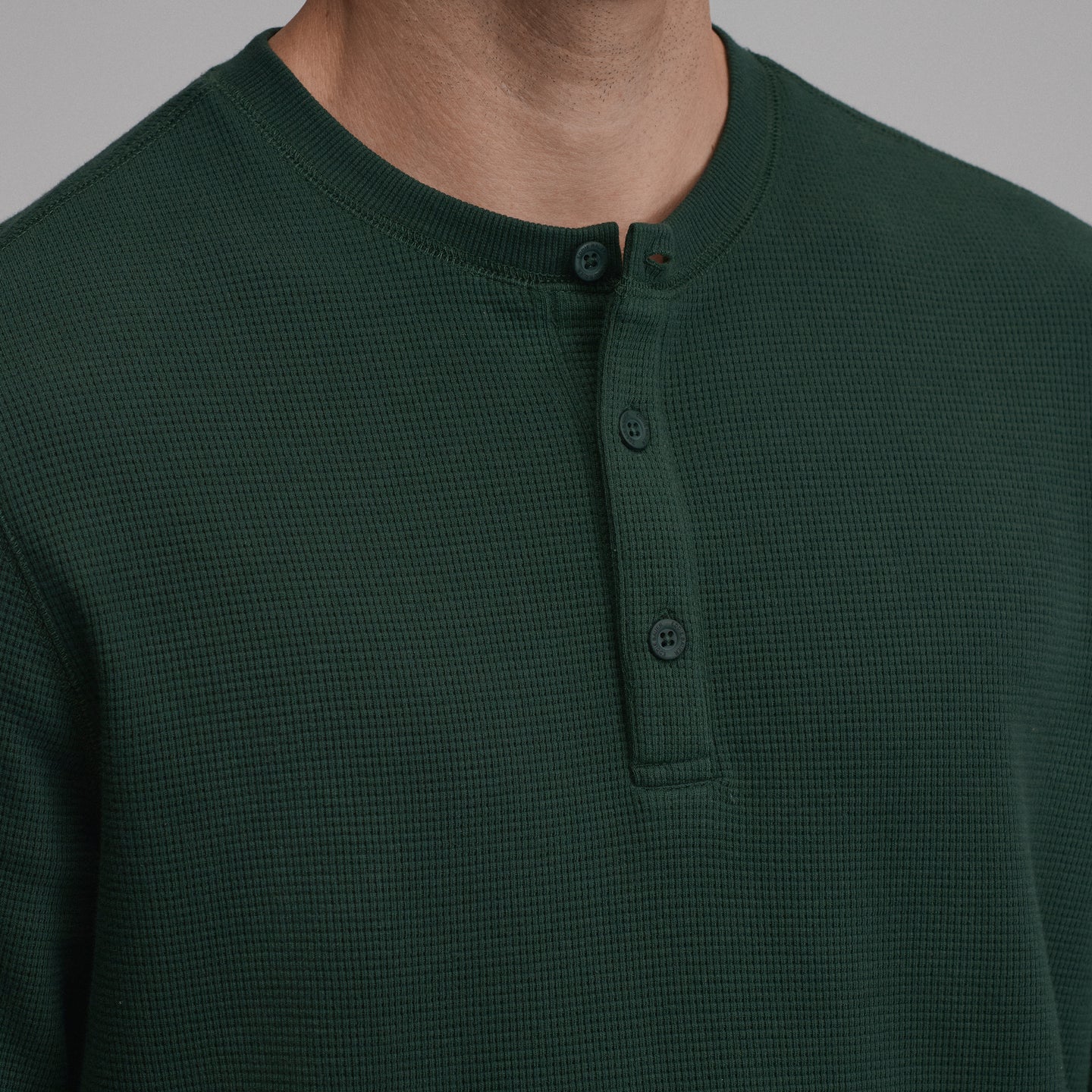 Men's Eddie's Favorite Ultrasoft Thermal Henley-Dark Mint-35