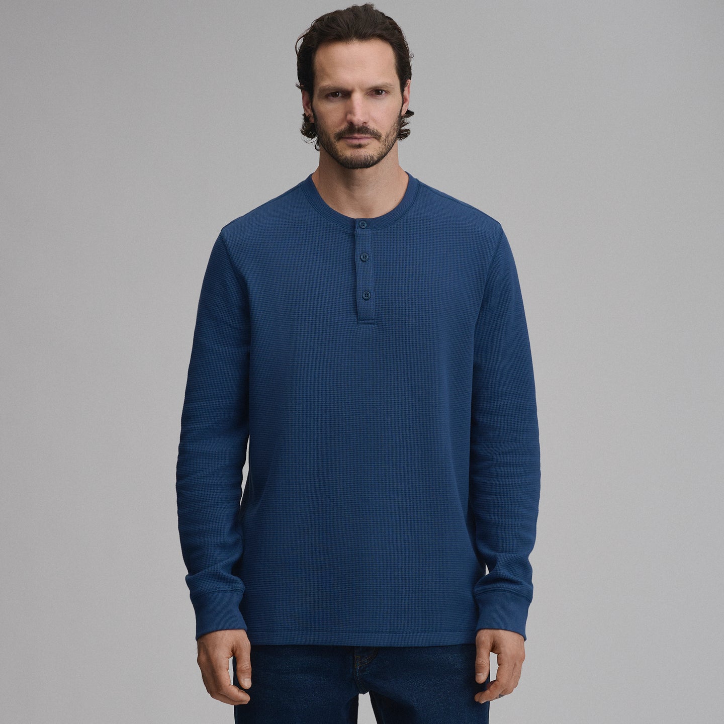 Men's Eddie's Favorite Ultrasoft Thermal Henley-Dusk-38