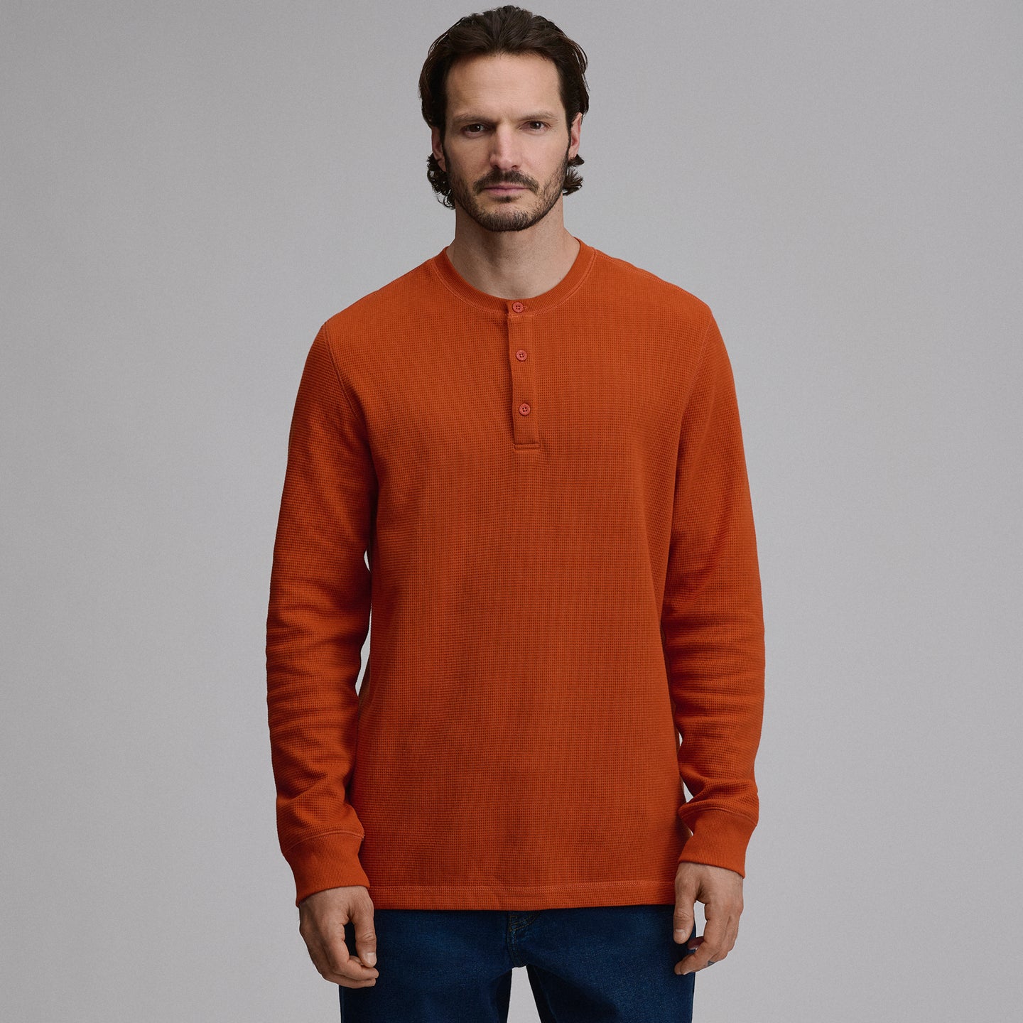Men's Eddie's Favorite Ultrasoft Thermal Henley-Picante-53